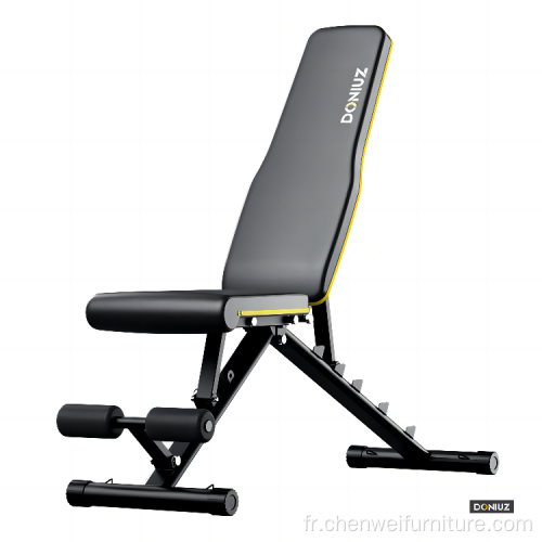 Équipement de fitness banc de poids haltère assis pliable